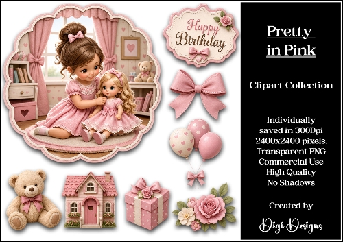 Pretty in Pink Clipart Collection PNG 
