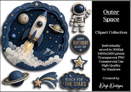 Outer Space Clipart Collection PNG 
