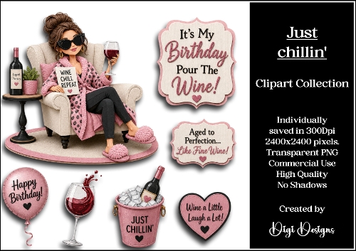 Just chillin Clipart Collection PNG 