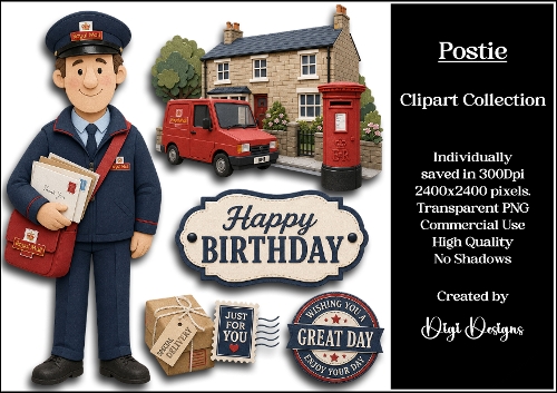 Postie Clipart Collection PNG 
