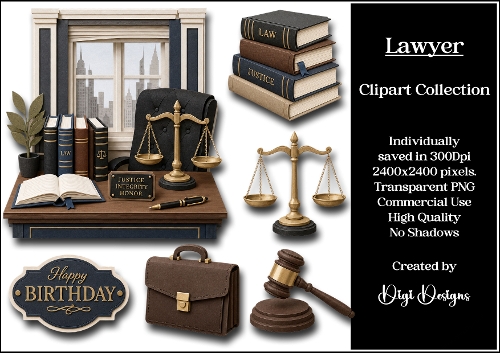 Lawyer Clipart Collection PNG 