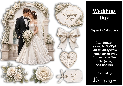 Wedding 2 Clipart Collection PNG  