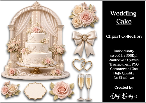 Wedding 3 Clipart Collection PNG  