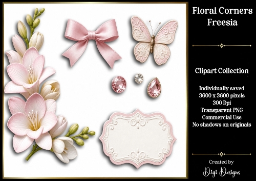 Freesia 1 Clipart Collection PNG