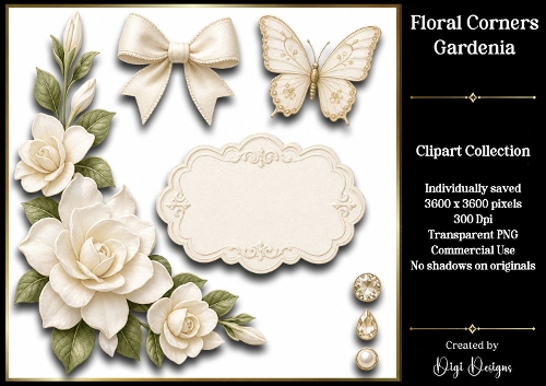 Gardenia 1 Clipart Collection PNG