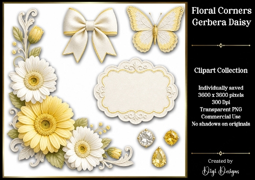 Gerbera Daisy 1 Clipart Collection PNG