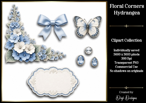 Hydrangea 1 Clipart Collection PNG