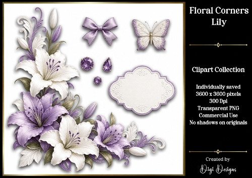 Lily 2 Clipart Collection PNG