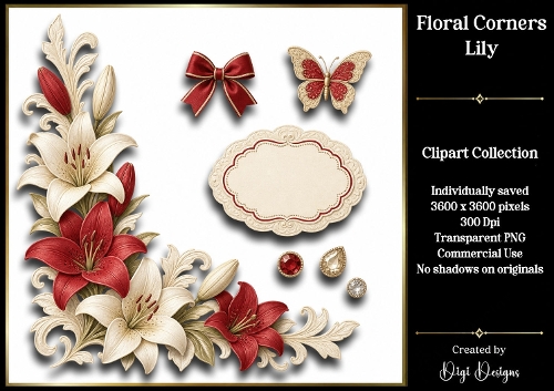 Lily 3 Clipart Collection PNG