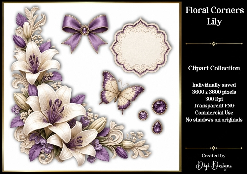 Lily 4 Clipart Collection PNG