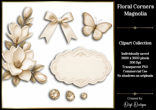 Magnolia 2 Clipart Collection PNG