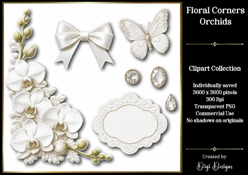 Orchids 1 Clipart Collection PNG
