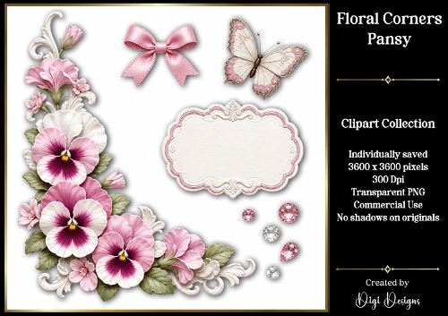 Pansy 1 Clipart Collection PNG