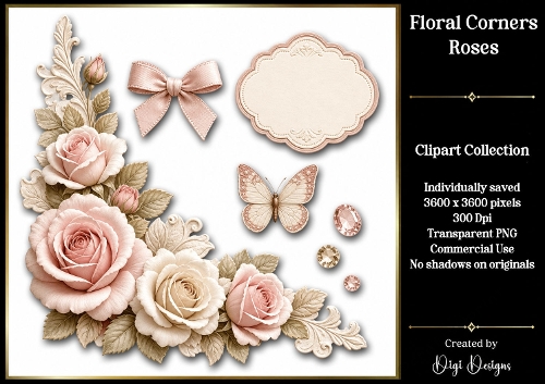 Roses 1 Clipart Collection PNG