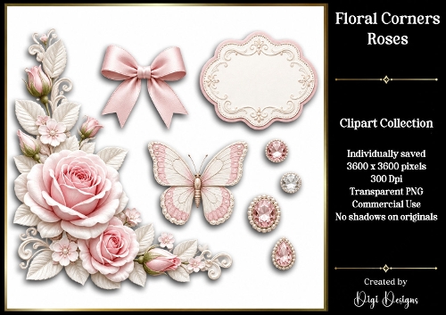 Roses 7 Clipart Collection PNG