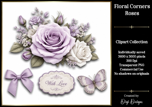 Roses 10 Clipart Collection PNG