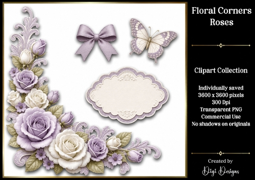 Roses 15 Clipart Collection PNG