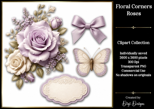Roses 17 Clipart Collection PNG