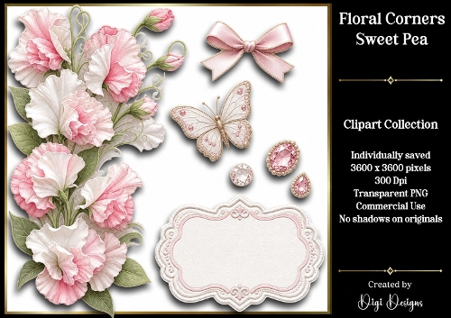Sweet Pea 2 Clipart Collection PNG