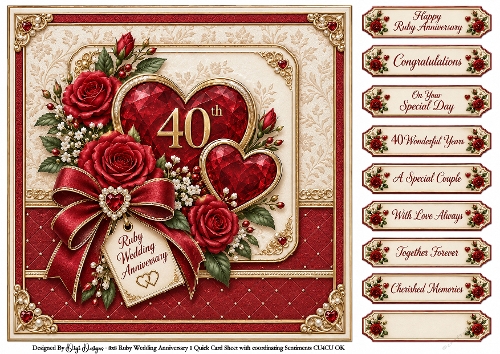 Ruby Anniversary - Quick Card