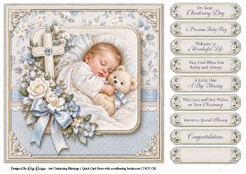 Christening Blessings - Quick Card
