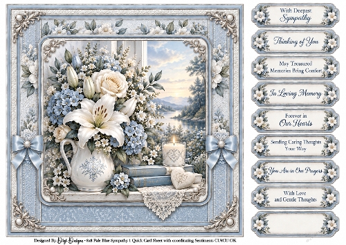 Pale Blue Sympathy - Quick Card