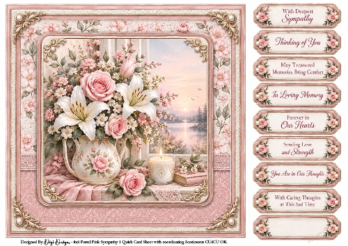 Pastel Pink Sympathy - Quick Card