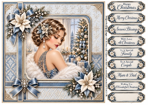 Art Deco Lady 2 - Quick Card 