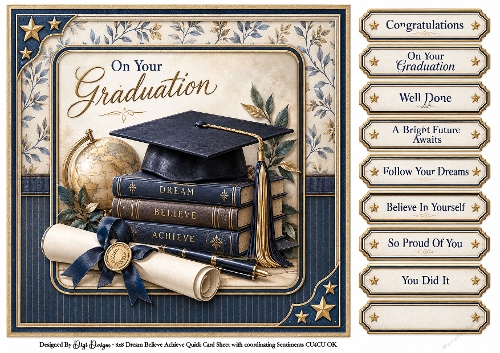 Elegant Graduation 1 - Quick Card 
