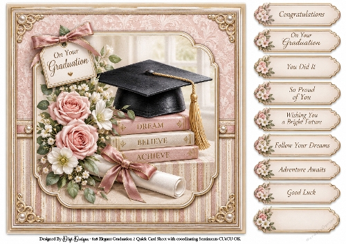 Elegant Graduation 2 - Quick Card 