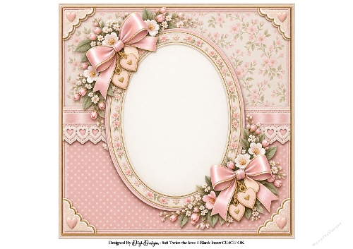 8x8 Twice The Love Blank Insert 