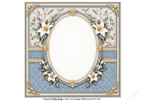 8x8 Always in our Thoughts Blank Insert 