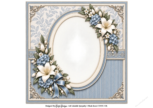 8x8 Lakeside Sympathy Blank Insert 