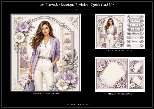 Lavender Boutique - Quick Card Kit 