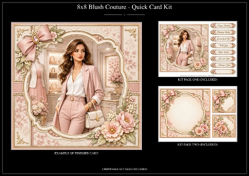 Blush Couture - Quick Card Kit 