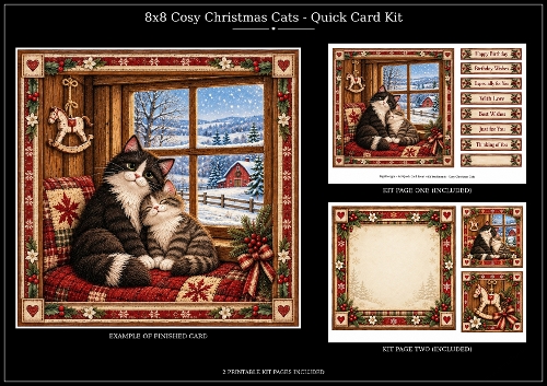 Cozy Cats 1 - Quick Card Kit 