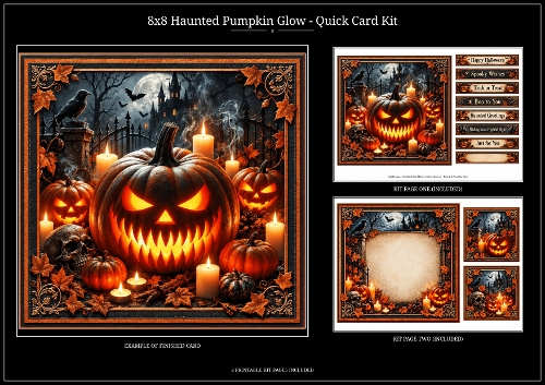 Haunted Pumpkin - Quick Card Kit 