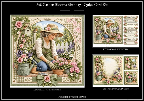 Garden Blooms 2 - Quick Card Kit 