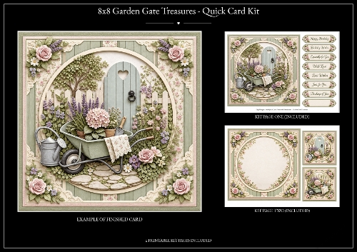Garden Gate Treasures - Quick Card Kit 