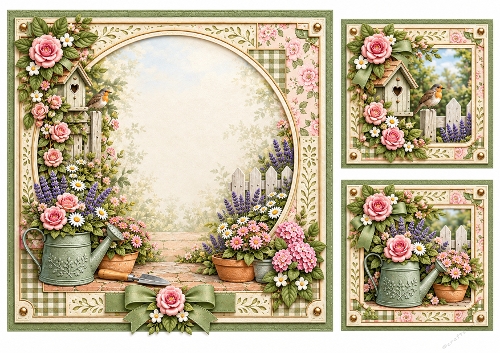 Garden Blooms 2 Blank Insert 