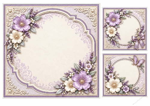 Lavender Boutique Blank Insert 