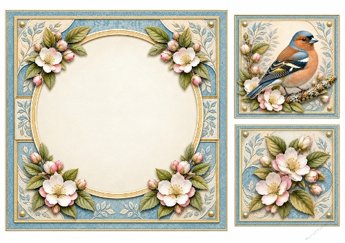 8x8 Chaffinch- Blank Insert 