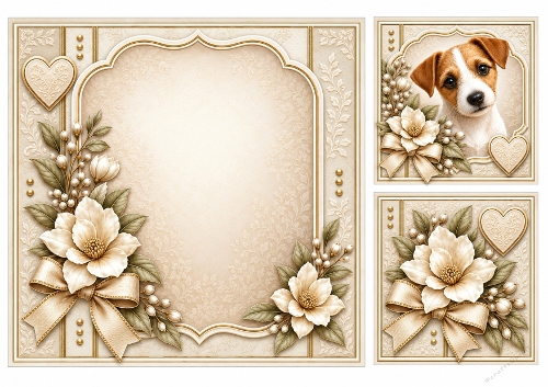 8x8 Jack Russell Blank Insert