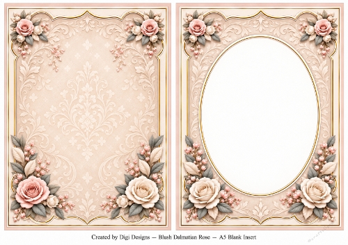 A5 Bichon Frise Blank Insert 
