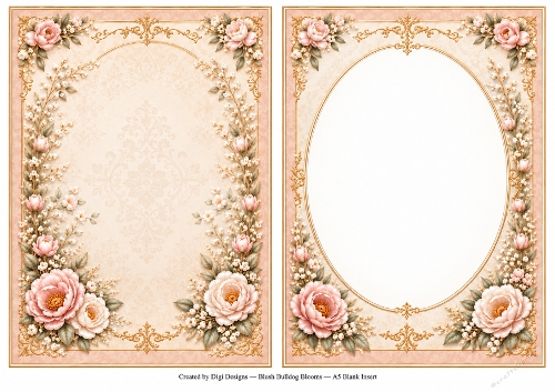 A5 French Bulldog Blank Insert 