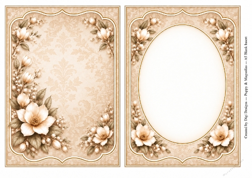 A5 Vintage German Shepherd Blank Insert 