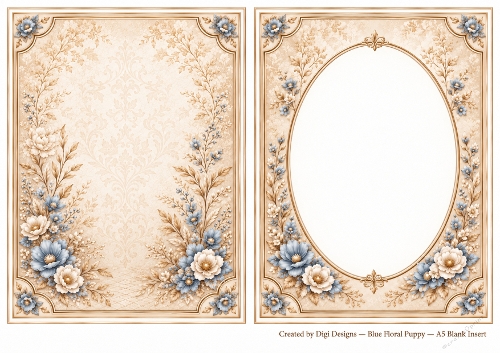 A5 Vintage Terrier Blank Insert 