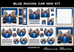 BLUE RACING CAR MINI KIT