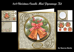 8x8 Christmas Candle Mini Kit - x4 A4 Sheets