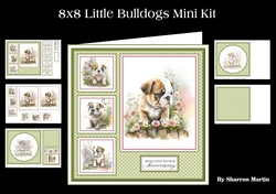 8x8 Little Bulldogs Mini Kit - x5 A4 sheets